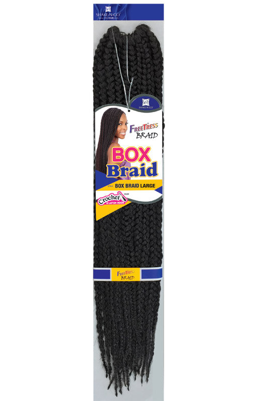 SHAKE-N-GO FREETRESS BRAID - LARGE BOX BRAIDS (CROCHET) 20 - Canada wide  beauty supply online store for wigs, braids, weaves, extensions, cosmetics,  beauty applinaces, and beauty cares