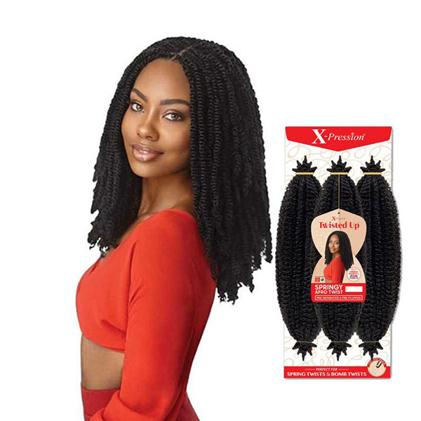 OUTRE X-PRESSION TWISTED UP CROCHET BRAID - SPRINGY AFRO TWIST 16