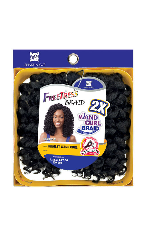SHAKE-N-GO FREETRESS BRAID - 2X RINGLET WAND CURL - Canada wide beauty  supply online store for wigs, braids, weaves, extensions, cosmetics, beauty  applinaces, and beauty cares