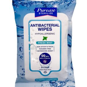 Purease Antibacterial 20 Wipes