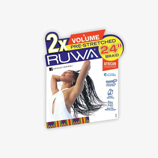 RUWA 3X PRE-STRETCHED BRAID 24″  Braiding Hair - Miss A Beauty Supply