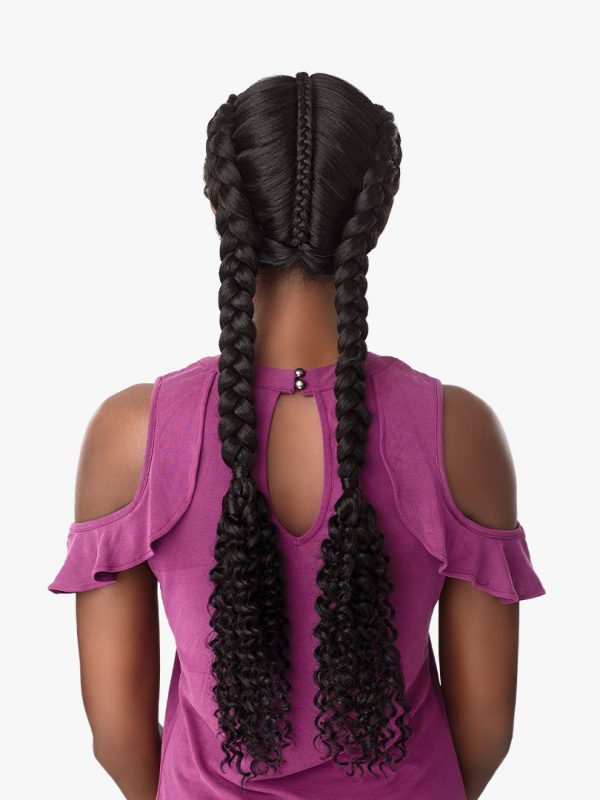 Dutch Braids with small braids: Twin Braids #purpleunicorn